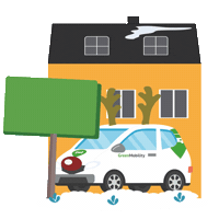 Christmas Driving Sticker by GreenMobility