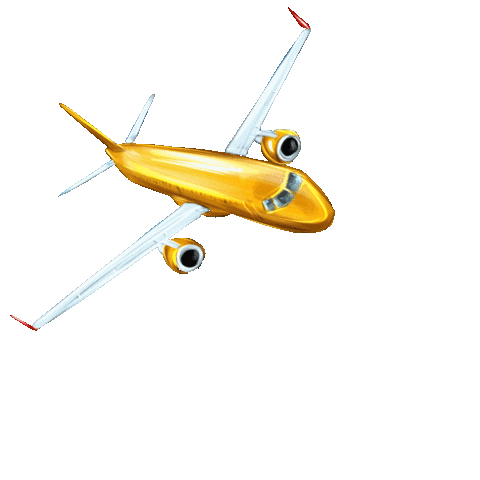 Julinspirat giphyupload fly airplane отпуск Sticker