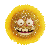 Good Morning Smile Sticker by mattbag3d