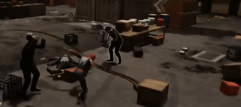 kick spiderman ps4 GIF by Leroy Patterson