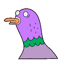 Bird Nod Sticker by Psychrome