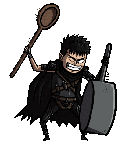 litioo giphyupload meme chile berserk Sticker
