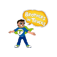 Superhero Brother Sticker by Transpress