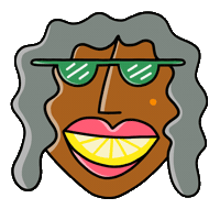jonhanlan happy smile food girl Sticker
