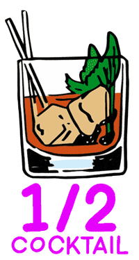 Cocktail Carl Brave Sticker by OTR Live