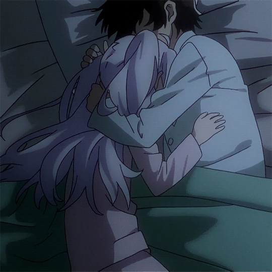 giphygif 549654  Anime Anime hug Hug gif