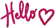 Heart Hello Sticker