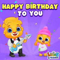 Happy Birthday Party GIF by Lucas and Friends by RV AppStudios