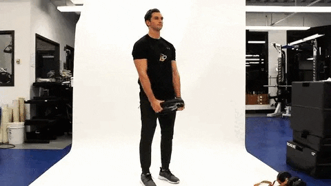 BamBamDoubleBB giphyupload weight plate front shoulder raise GIF