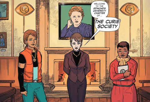 eepuniverse giphygifmaker graphic novel marie curie the curie society GIF