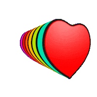 Heart Love Sticker by Omer Studios