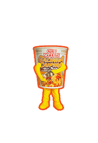 nissinbrasil cup snacks ramen noodles Sticker