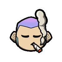 Monke Smoking Sticker