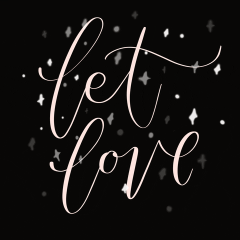 lovelearastudio love sparkle calligraphy love leara GIF