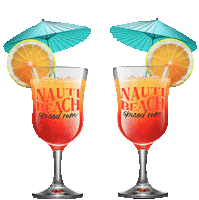 Spiced Rum Beach Sticker by Drink Nauti