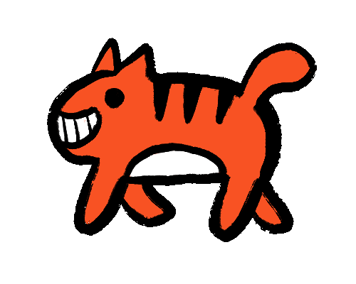 Happy Cat Sticker by Abitan