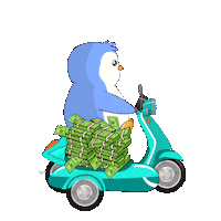 Money Retire Sticker by Pudgy Penguins