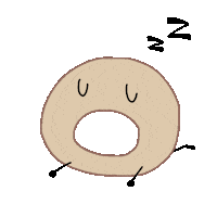 Sleepy Donut Sticker