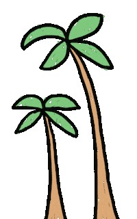 Summer Illustration Sticker