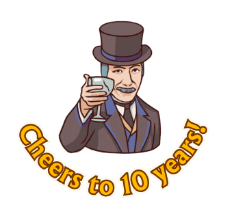 10 Years Seeker Sticker by MYTONA