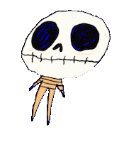 Jack Skellington Cat Sticker by vootsak