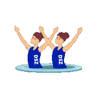 DSZsynchroonzwemmen swimming den haag denhaag zwemmen Sticker