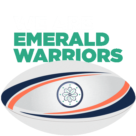 Rugby Coral Sticker by Emerald Warriors RFC