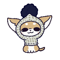 Dog Winter Sticker