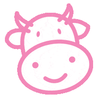 pinkcowsocial social media cows pcs gifs tsi Sticker