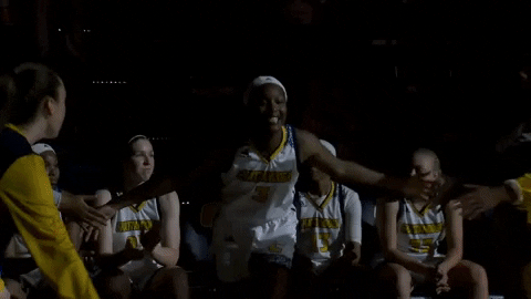 High Five Handshake GIF by Chattanooga Mocs