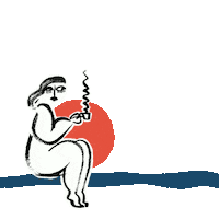 PSTOdesign coffee pizza eyes hungry Sticker