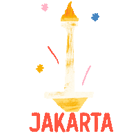 jakarta travelling Sticker by Nhena