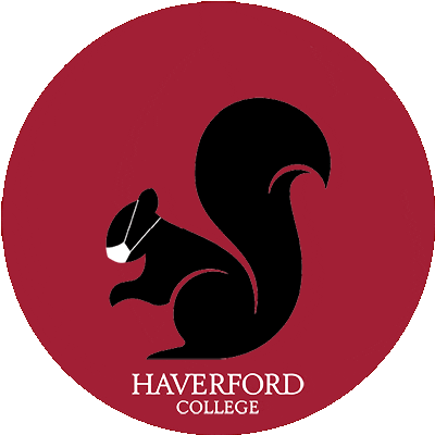 Black Squirrel Sticker by Haverford College