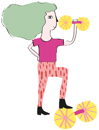 Girl Ohmargo Sticker by Marieta Defelice