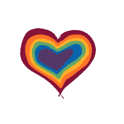 Heart Rainbow Sticker