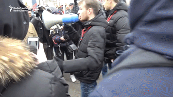 Nationalist Demonstrators Detained by Police in Moscow