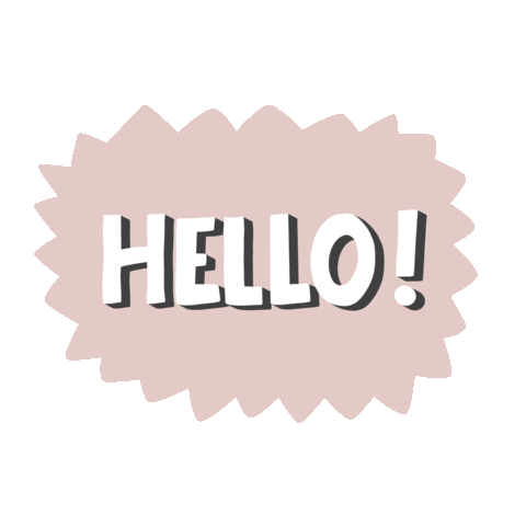 meagbydesign hello pink hi hey Sticker