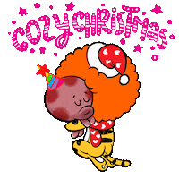 Cat Christmas Sticker