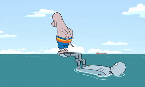 Summer Time Swimming GIF by NEON