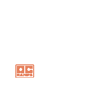 ocramps skateboard oc skater orange county Sticker