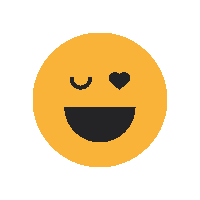 Wink Ouvert Sticker