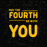 May The Fourth Be With You Star Wars GIF by Rima Bhattacharjee