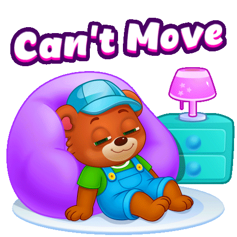 Tired Sleep Sticker by Lucas and Friends by RV AppStudios