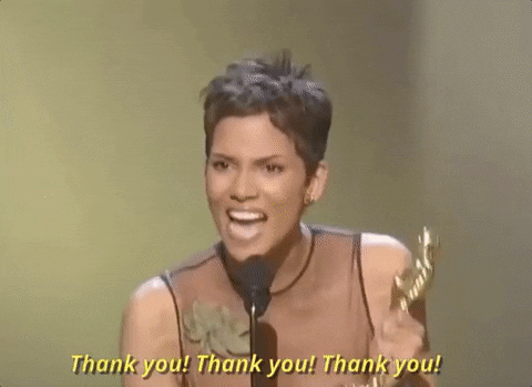 Halle Berry Thank You GIF by The Academy Awards