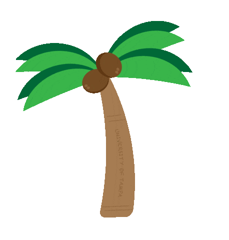 Palm Tree Beach Sticker by The University of Tampa