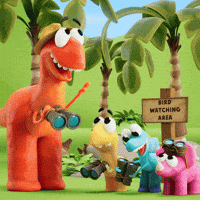 Exploring In The Wild GIF by Claynosaurz