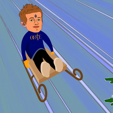 Egonauts snow crypto nft race GIF