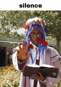 Silence Patchouli GIF