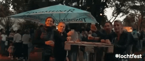 LochtFest giphyupload party festival proost GIF