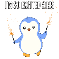 New Year Penguin Sticker by Pudgy Penguins